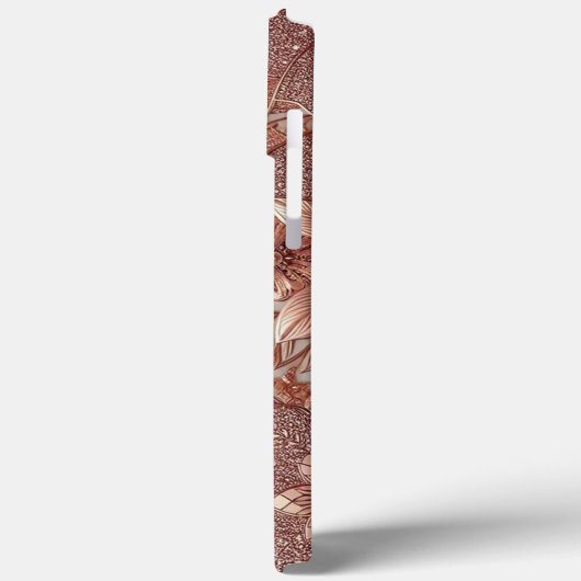 Moderne Rose Gold und Blumen8 Case-Mate iPhone Hülle (Rückseite / Links)