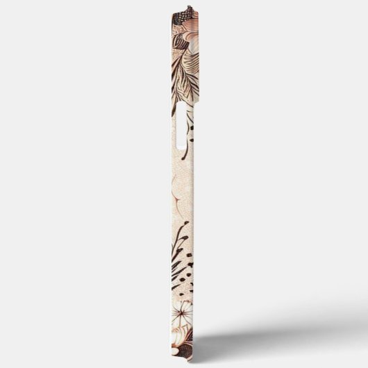 Moderne Rose Gold und Blumen Case-Mate iPhone Hülle (Rückseite / Rechts)