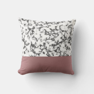 Moderne Rose Gold und Marmortextur Kissen