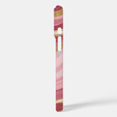 Moderne Rose Gold Venen Liquid Ink Art Case-Mate iPhone Hülle (Rückseite / Links)