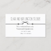 Moderne Rose Gold Watercolor Business Card Visitenkarte (Rückseite)