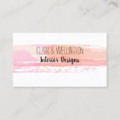 Moderne Rose Gold Watercolor Business Card Visitenkarte (Vorderseite)