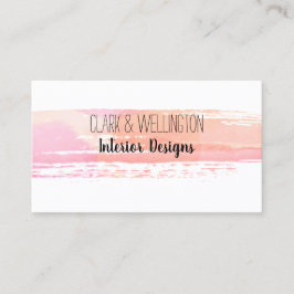 Moderne Rose Gold Watercolor Business Card Visitenkarte