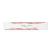 Moderne Rose Gold Wedding Einladung Bengle Band (Flach)