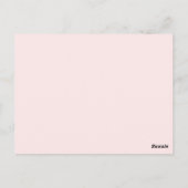 Moderne Rose Gold Wedding Tischnummer 23 (Rückseite)