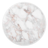 Moderne Rose-Gold & Weiß-Imitate Marmorstein Keramikknauf (Vorderseite)