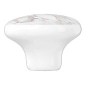 Moderne Rose-Gold & Weiß-Imitate Marmorstein Keramikknauf (Seitenansicht)