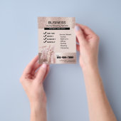 Moderne Rose Gold Zuhause Reinigung Housekeeping Flyer (Gruppe)