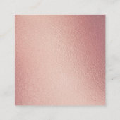 Moderne Rose - Goldene Foil Kalender - Karte (Rückseite)