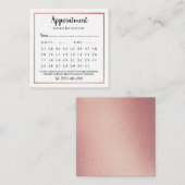Moderne Rose - Goldene Foil Kalender - Karte (Vorne/Hinten)