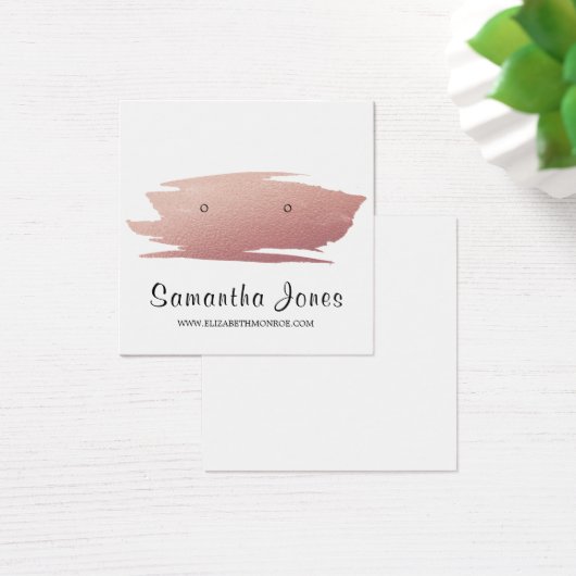 Moderne Rose Goldene Pinselstriche, Juwelendarstel (Schreibtisch)