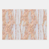 Moderne Rose Goldmedaille Glitzer Foil Geschenkpapier Set (Vorderseite)