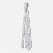 Moderne Rose Grau und Weiß Neck Tie Krawatte (Rückseite)