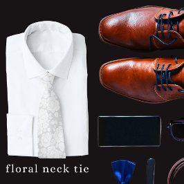 Moderne Rose Grau und Weiß Neck Tie Krawatte