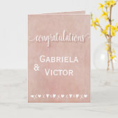 Moderne Rose Hochzeit Verlobung Glückwunsch Karte (Gelbe Blume)