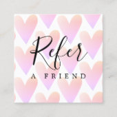 Moderne Rose hört Beauty Empfehlungskarte (Vorderseite)