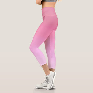Moderne Rose in Gold und Rosa Capri Leggings