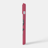 Moderne Rose iPhone 15 Hülle (Linke Seite)