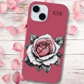 Moderne Rose iPhone 15 Hülle