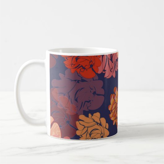 Moderne Rose Kaffeetasse (Links)
