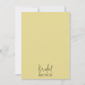 Moderne Rose Lemon Bridal Brunch Brautparty Einladung (Rückseite)