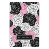 Moderne Rose Mini Klemmbrett (Rückseite)