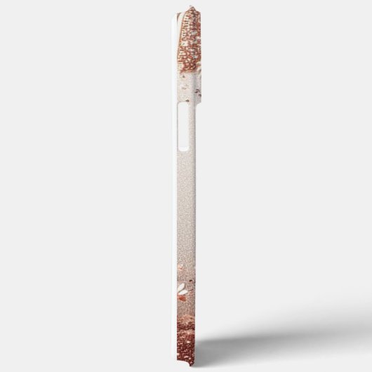 Moderne Rose mit Gold und Blumen10 Case-Mate iPhone Hülle (Rückseite / Rechts)