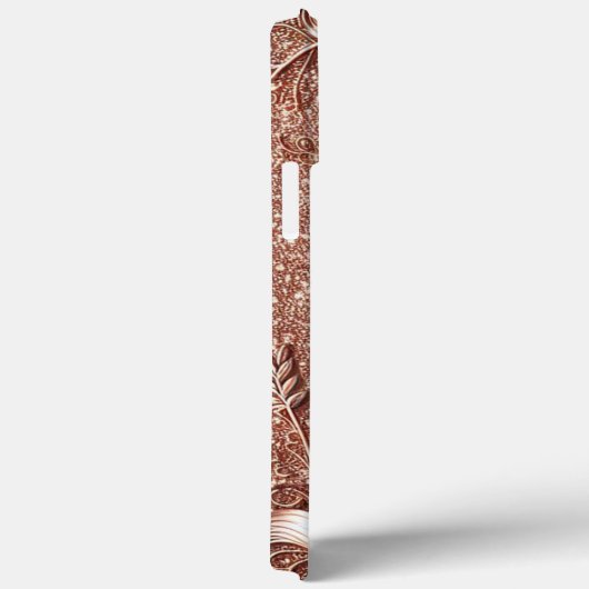 Moderne Rose mit Gold und Blumen5 Case-Mate iPhone Hülle (Rückseite / Rechts)