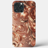 Moderne Rose mit Gold und Blumen6 Case-Mate iPhone Hülle (Rückseite)