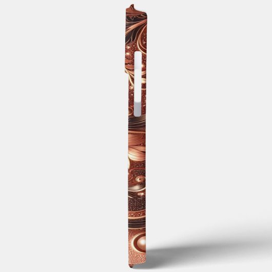 Moderne Rose mit Gold und Blumen6 Case-Mate iPhone Hülle (Rückseite / Links)