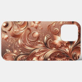 Moderne Rose mit Gold und Blumen6 Case-Mate iPhone Hülle (Rückseite (Horizontal))