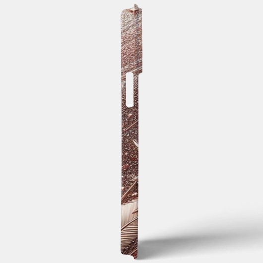 Moderne Rose mit Gold und Blumen7 Case-Mate iPhone Hülle (Rückseite / Rechts)