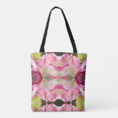Moderne Rose Mit Monogramm Tasche (Rückseite)