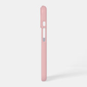 Moderne Rosé-Monogramm-Name iPhone 16 Hülle (Linke Seite)