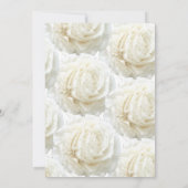 Moderne Rose Pearl Wedding Einladung (Rückseite)