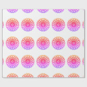 MODERNE ROSE PINK FARBE GESCHENKPAPIER (Flach)