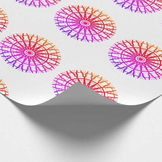 MODERNE ROSE PINK FARBE GESCHENKPAPIER (Ecke)