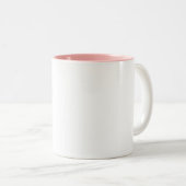 Moderne Rose Pinselschrift Herzenslust Zweifarbige Tasse (VorderseiteRechts)