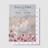 Moderne Rose Save the Date Pergament Einladungen (Versetzt (Einladung))
