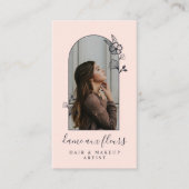 Moderne Rose Schönes Foto Visitenkarte (Vorderseite)