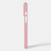 Moderne Rosé Schwarz Monogramm Name Case-Mate iPhone Hülle (Rückseite / Links)