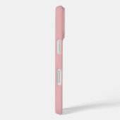 Moderne Rosé Schwarz Monogramm Name Case-Mate iPhone Hülle (Rückseite / Rechts)