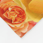 Moderne Rose und Chevrons - Urschrift Fleecedecke (Ecke)