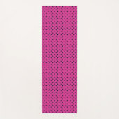 Moderne Rose Violet und Schwarze Punkte Yogamatte (Vorderseite)