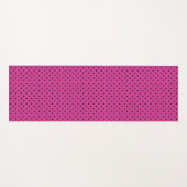 Moderne Rose Violet und Schwarze Punkte Yogamatte (Vorderseite (Horizontal))