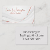 Moderne Rose Visitenkarte (Vorne/Hinten)