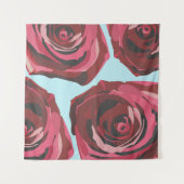 Moderne Rose Wandteppich (Vorderseite)