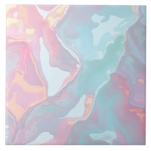 Moderne Rosé-Weichmint-Gold-Luxus-Kollektion Fliese