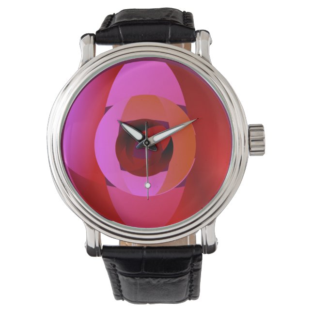 Moderne Rose Wristwatch Armbanduhr (Vorderseite)