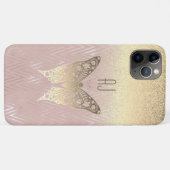 Moderne Roségold Case-Mate iPhone Hülle (Rückseite (Horizontal))